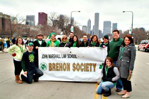 John Marshall Brehon Society Marches in Chicago St. Pat’s Parade