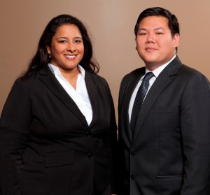 The outstanding lawyering skills of William Nguyen and Priyavathi Reddy won “best brief” honors at the Thomas Tang National Asian Pacific Bar Association Law Moot Court Competition Oct. 11, 2013. The team also was a semi-finalist in the Southeastern regional rounds.