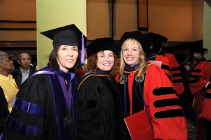 Professor Julie Spanbauer, Professor Maureen Collins and Elizabeth Winkowski
